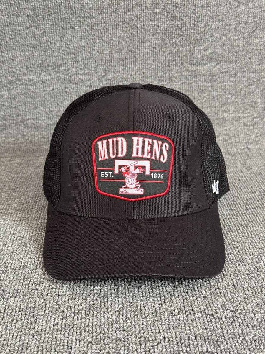 '47 Brand Toledo Mud Hens Trucker Snapback Black Mesh Back Hat One Size