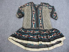 Free People Dress Womens XS Black Cream Aztec Southwestern Knit Tunic Boho