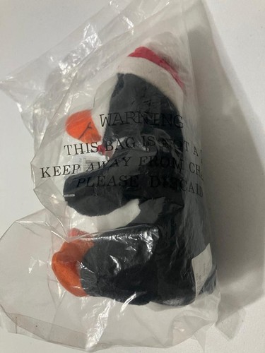 Coca-Cola 1997 Pinguin Sitzsack Plüschtier Stofftier 7 Zoll mit Cola Flasche Neu mit Etikett - Bild 4 von 6