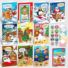 Boxed Christmas Cards Assortment,Elegant Icons (10 Designs, 20 Cards with Envelo