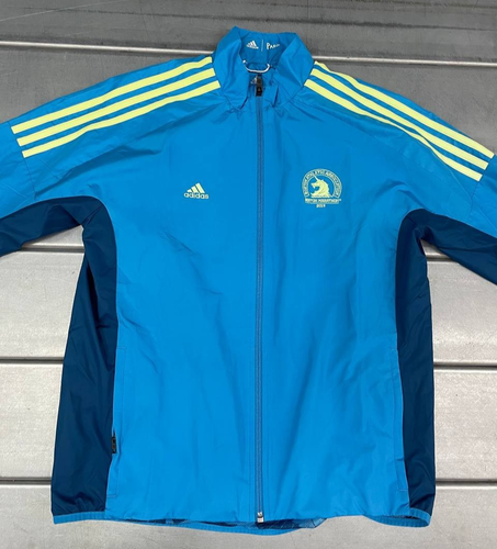 Adidas Boston Marathon 2019 Jacke Damen mittelblau Full Zip Active - Bild 2 von 10