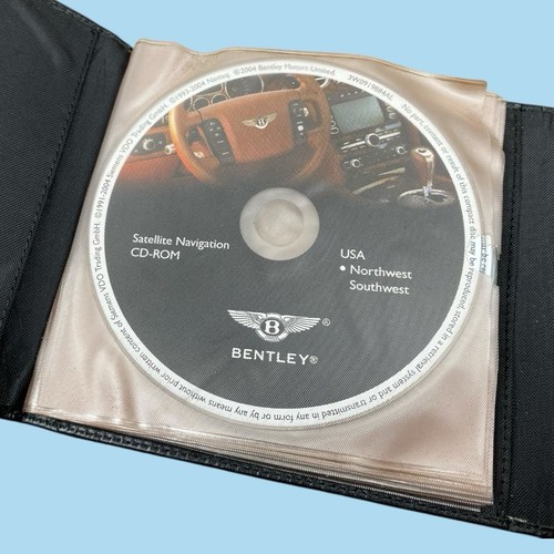 Navigation CD Disc Set + Case OEM 04-06 Bentley Continental GT GTC Flying Spur - Picture 6 of 13