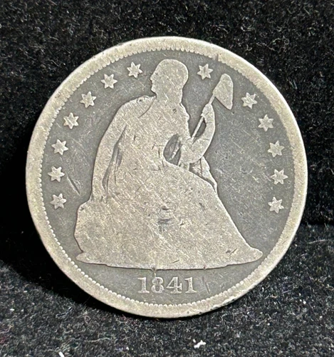 1841-P Seated Liberty Dollar — photo from the most recent tracked eBay sale