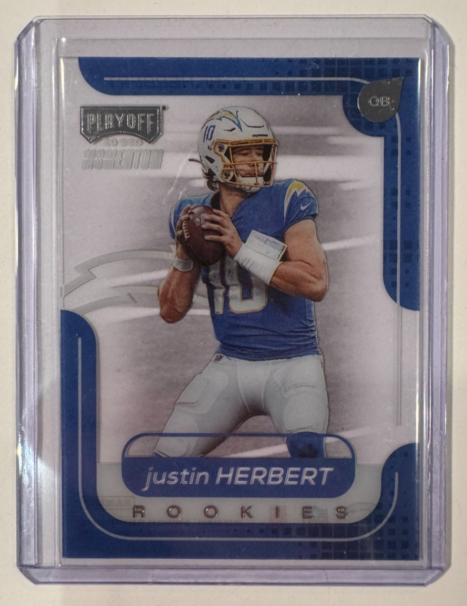 2020 Chronicles Playoff Momentum #M-3 Justin Herbert RC LA Chargers Rookie MINT