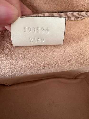 Gucci GG Marmont Mini Matelassé Leather Backpack, Bag, Shoulder Bag White - Picture 3 of 7