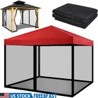 Mosquito Net 10x10 Tent Instant Canopy Gazebo Zippered Insect Screen Mesh New