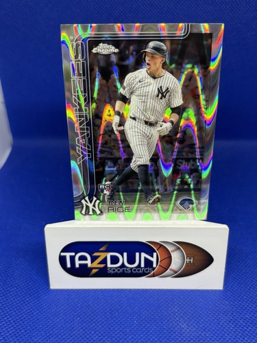 2025 Topps Chrome Ben Rice RayWave Refractor #139 New York Yankees Rookie