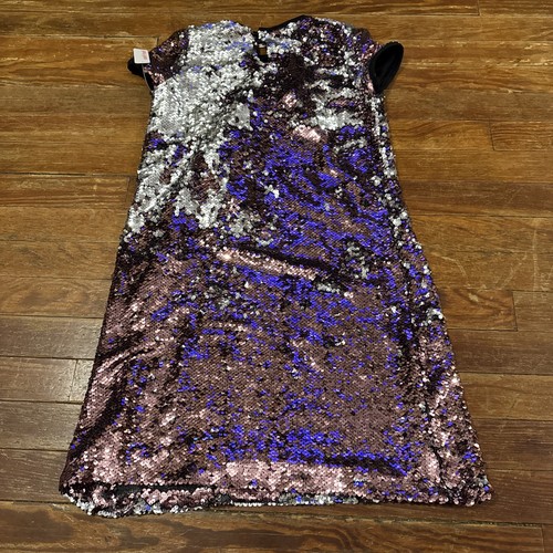 Scooter Brown Girls Dress Sequins Purple/Pink/Silver Size US 12 - Picture 4 of 4