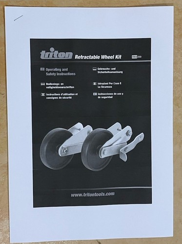 Triton Workcentre 2000 Spare parts Retractable Wheel Kit - Picture 3 of 3