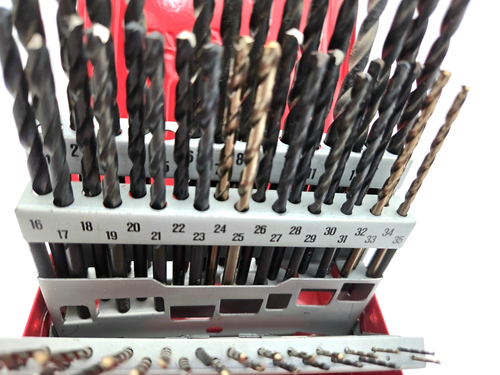 Snap On Wire Gauge Drill Bit Set DB160B Red Case + 57 Small Wire Gauge Bits READ - Picture 3 of 9