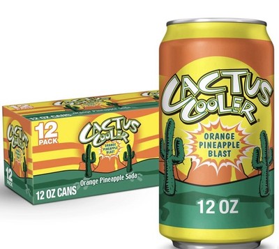 CACTUS COOLER Orange  Pineapple  Soda 12 Pack Fast Shipping  Limited Edition