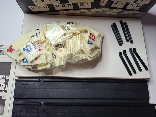 Vintage Miniature Rummikub 1988 Pressman Travel Size Tile Game 100% Complete - Picture 4 of 5