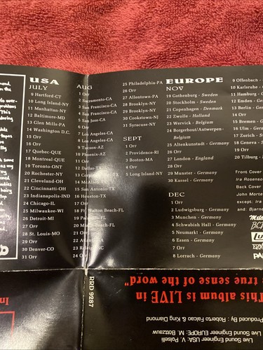 KING DIAMOND - Live In Concert 1987 - CD - - Picture 10 of 13