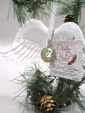 New GANZ Angel Wings Large 8" Acrylic Spirit of Christmas Ornament with TAG