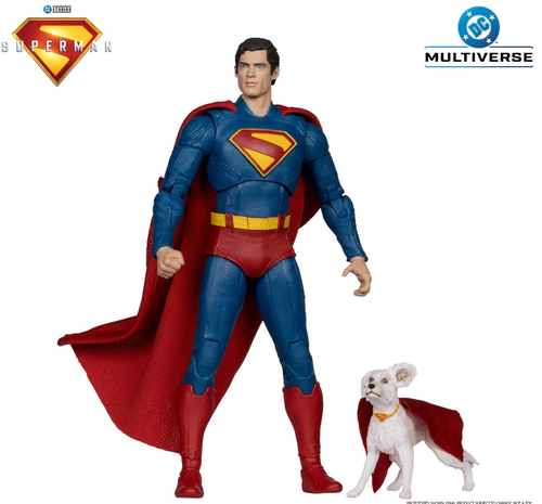 McFarlane DC Superman Movie Deluxe Theatrical Superman Krypto Box beschädigt