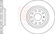 2x Brake Discs Pair Vented fits VW PASSAT 3G5 2.0 Rear 2018 on 310mm Set Apec