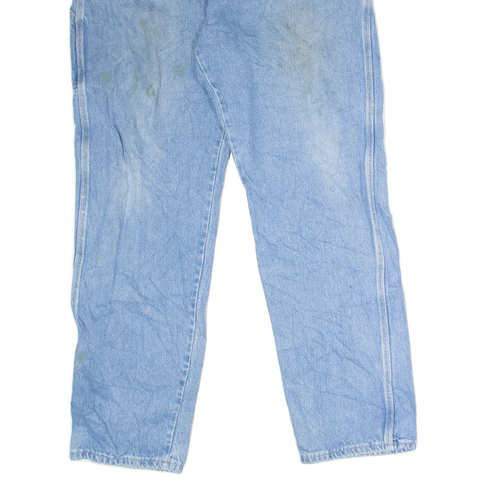 DICKIES Carpenter Mens Jeans Blue Relaxed Straight Stone Wash W34 L32 - Picture 5 of 6