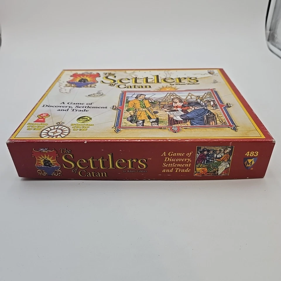 1997 The Settlers Of Catan  Game Of The Year New Open Box Complete Adult Owned - Image 2 of 4