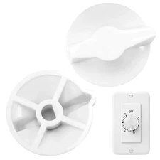 2 Pcs Timer Knob Replacement, 1-Inch Plastic Timer Switch Knob, Spring Wound