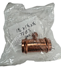VIEGA ProPress 15448 Tee 1-1/2" x 1-1/2" x 1/2" (PxPxP) Copper Press Fitting