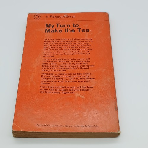 MY TURN TO MAKE THE TEA - MONICA DICKENS – PAPERBACK BOOK - Picture 3 of 17