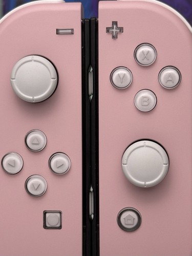 Sakura Pink + White Jelly Buttons - Custom Joycons for the Nintendo Switch - Picture 3 of 5