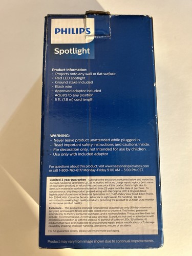 Philips LED Christmas Spotlight Red New - Picture 2 of 2