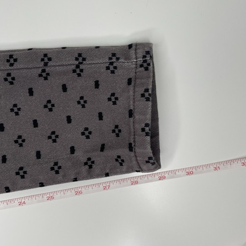 Levi’s Girls 535™ Legging Jeans | Size 6M | Gray with Black Paw Print Pattern - Picture 6 of 12