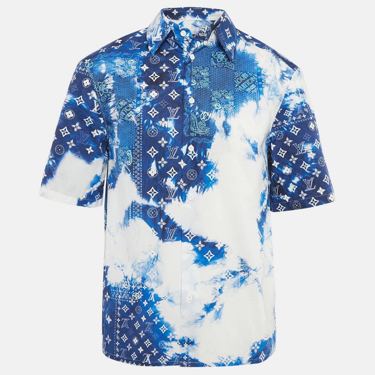 超希少 LOUIS VUITTON ルイヴィトン 14ss バンダナ シャツ M 楽天市場】【LOUIS VUITTON】ルイヴィトン『モノグラム バンダナ