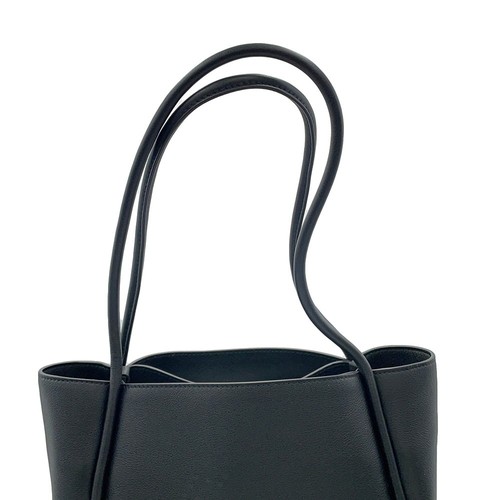 PRADA Mini Shopping Tote Bag Soft Grain Leather Black 1BG539 - Picture 11 of 13
