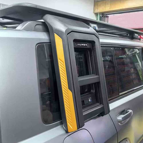 Fits For Toyota Land Cruiser Prado LC250 J250 2024 2025 Foldable Liftable Ladder - Picture 3 of 8
