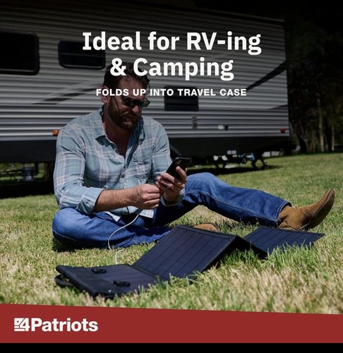 4Patriots: 40 Watt Solarpanel - tragbar, faltbar, 4 Panels, - 5V - Bild 5 von 7