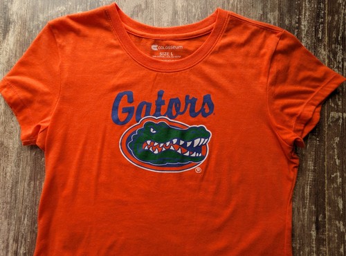 Colosseum Florida Gators L Women Juniors T-Shirt Orange Graphic Cotton/Poly - Picture 3 of 6