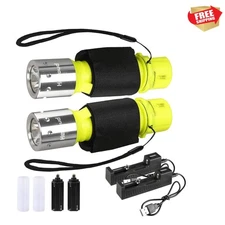 Compact LED Diving Flashlight: 1200 Lumens & 3 Modes for Underwater Adventures