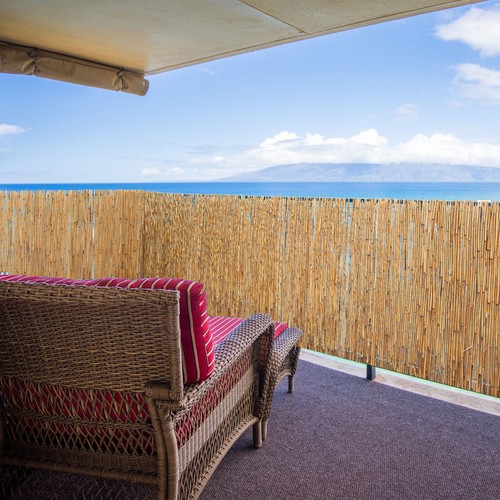 90x600 Balkon Sichtschutz Schilfrohrmatte - Garten Sichtschutzmatte Schilfmatte - Bild 6 von 8