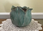 🍃Green Glazed Stangl Pottery Tulip Vase 4 inches tall Made in USA PRISTINE