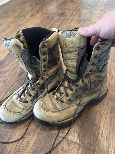 Danner Boots Mens Size 11.5 D 8" Pronghorn HD Green GTX 42214 Real Tree Gore Tex