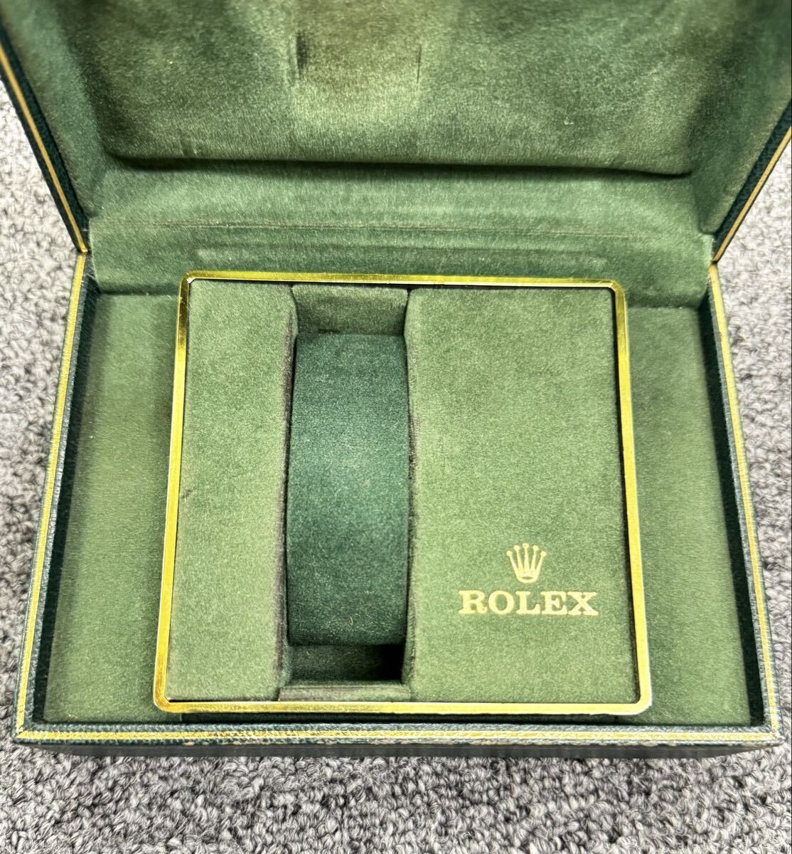 VINTAGE GENUINE ROLEX watch box case USA American wood leather green 251127001yA