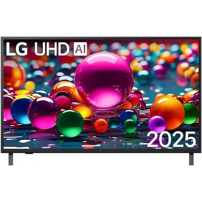 LG 43UA74006LB UHD-Fernseher schwarz 43 Zoll, 4K LED-TV, webOS 25, DVB-T2/-C/-S2