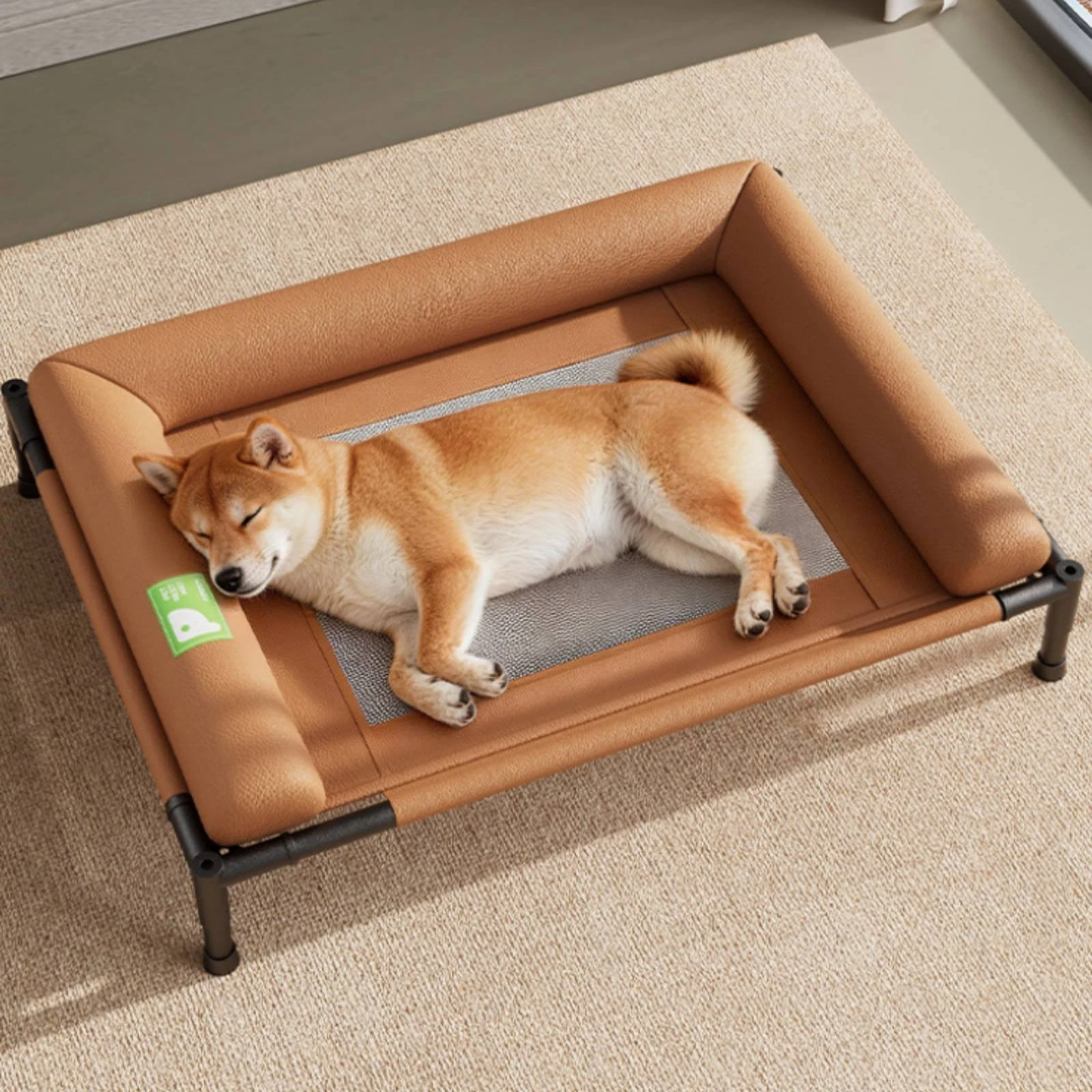 Elevated Dog Bed Easy to Clean Cooling Mesh Pet Bed Waterproof for Large Dogs