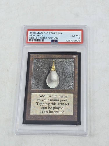 Mox Pearl Collectors Edition PSA 8 Mtg Magic the Gathering H/M - Picture 3 of 11