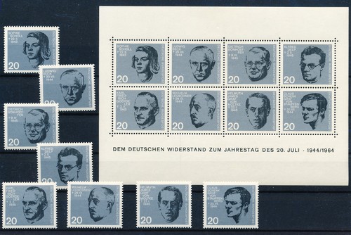 LS49675 Germany Bundespost historical figures fp fine lot MNH