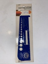 Vintage Boye U.S. Knitting Needle Gauge Two Inch Stitch Measure 6  Ruler NEW