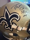 Full Size Authentic Helmet, Drew Breeze Signed With Beckett COA Super Bowl Mvp ￼