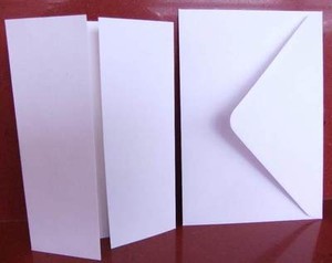 60 hammer white gatefold a6 card blanks plain envelopes diy wedding