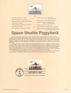 9839-11-75-Space-Shuttle-747-Piggyback-Stamp-3262-Souvenir-Page