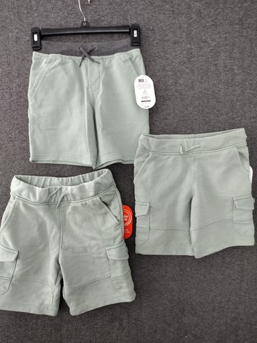 Wonder Nation Boys 3 Pack Green 1 Jogger Shorts + 2 Cargo Shorts S 6-7 - Picture 1 of 10