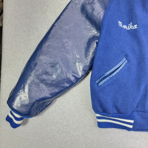 Vtg 90s Trophy Jackets Meca Sportswear Letterman Jacket Size Adult xl USA - Picture 5 of 11