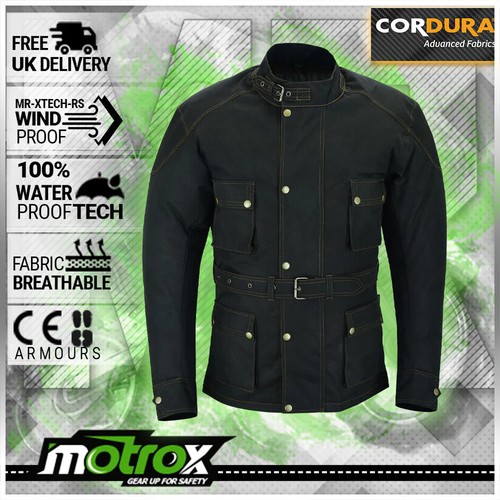 MOTORCYCLE JACKET & TROUSER MOTORBIKE BLACK TEXTILE WATERPROOF SUIT CE ARMOUR - Picture 62 of 76