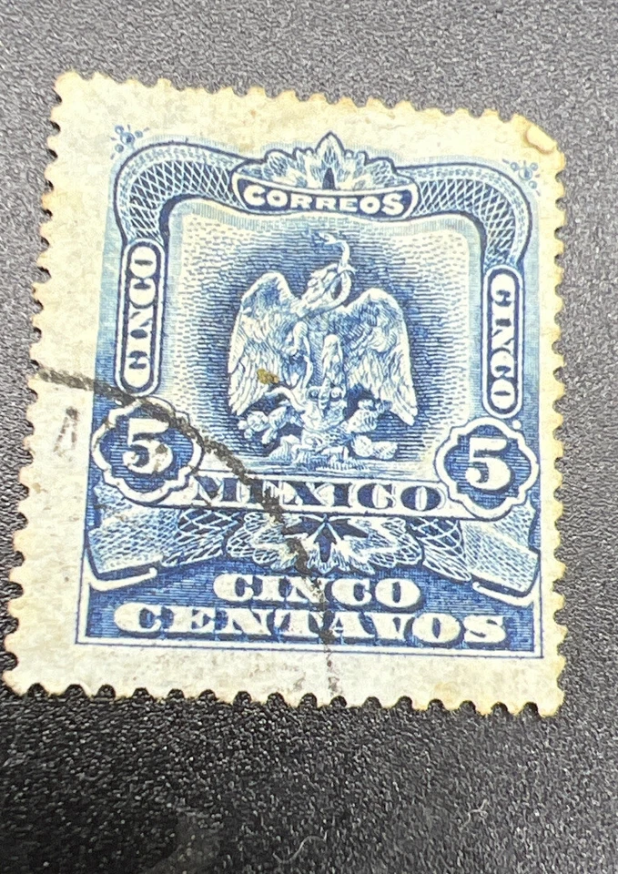 3 SELLOS ANTIGUOS DE MÉXICO UN REAL 2 centavos, 5 centavos Foto 4 de 4
